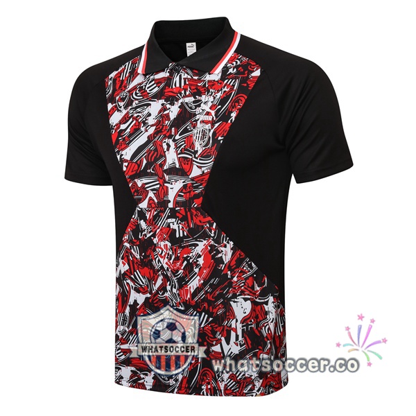 Training Polo AC Milan Black Red 2021-2022