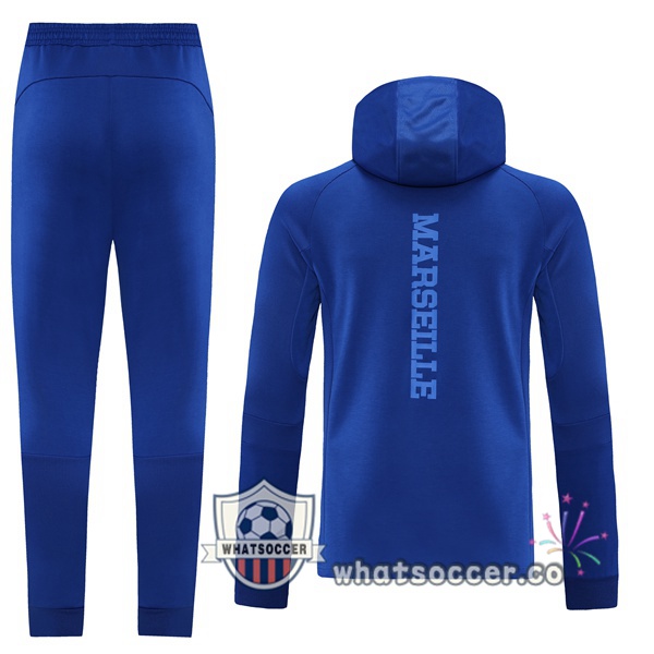 Marseille OM Blue Hooded Jacket 2021-2022