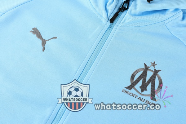 Marseille OM Blue Hooded Jacket 2021-2022