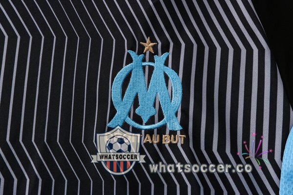 Marseille OM Training T-Shirts + Pants Black Blue 2021-2022