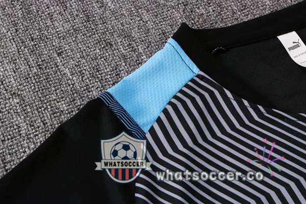 Marseille OM Training T-Shirts + Pants Black Blue 2021-2022