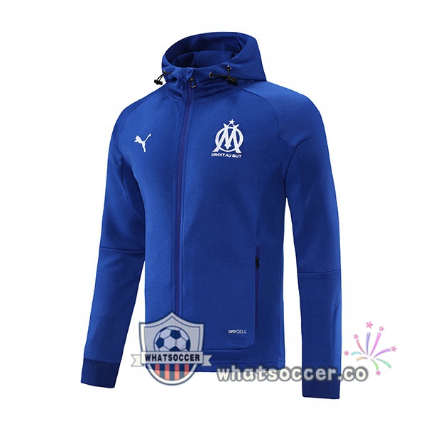 Marseille OM Hooded Jacket Blue 2021-2022