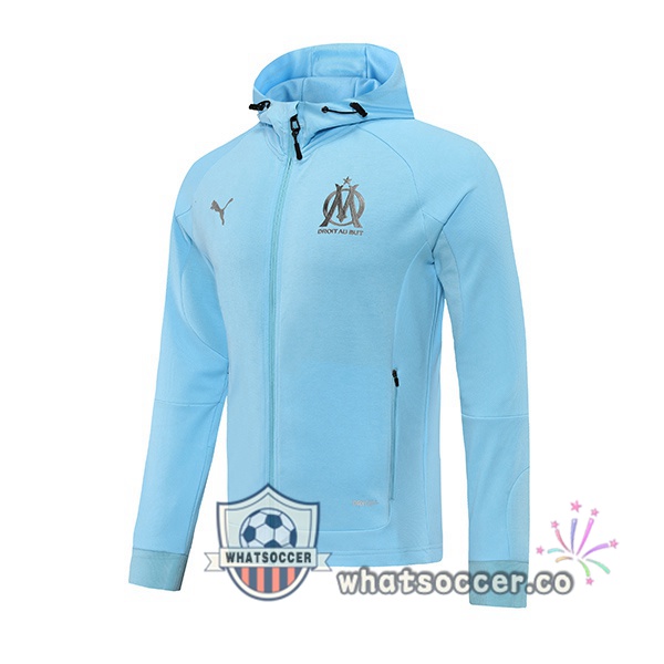 Marseille OM Hooded Jacket Blue 2021-2022