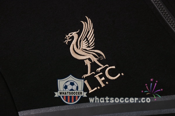 FC Liverpool Black Hooded Jacket 2021-2022