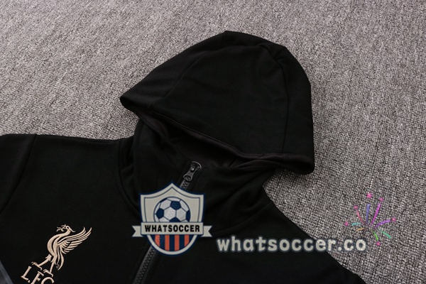 FC Liverpool Black Hooded Jacket 2021-2022