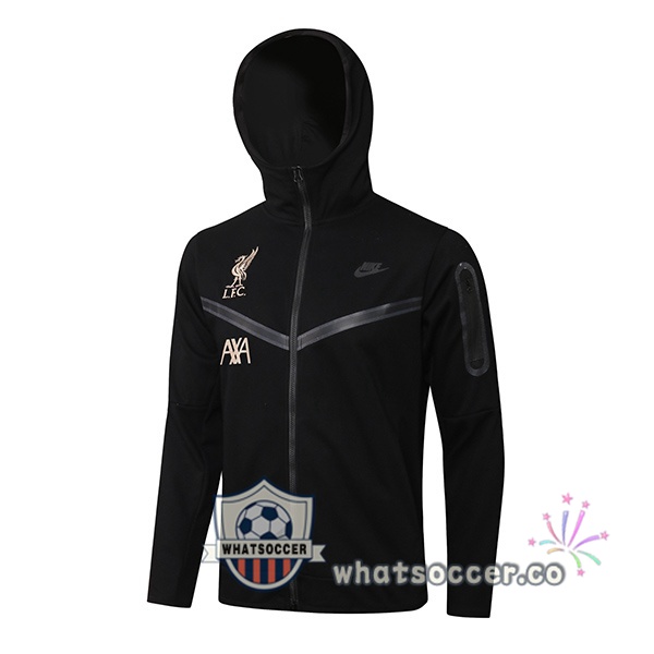 FC Liverpool Hooded Jacket Black 2021-2022