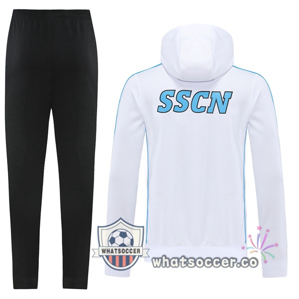 SSC Napoli White Hooded Jacket 2021-2022