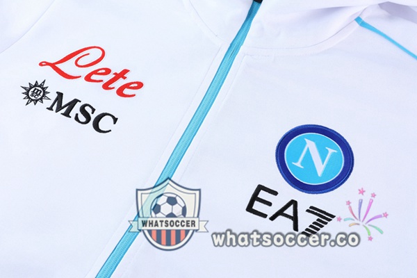 SSC Napoli White Hooded Jacket 2021-2022