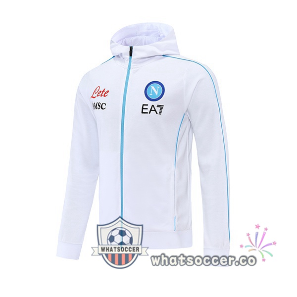 SSC Napoli Hooded Jacket White 2021-2022