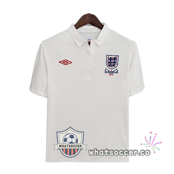 2010 England Retro Home Jerseys White