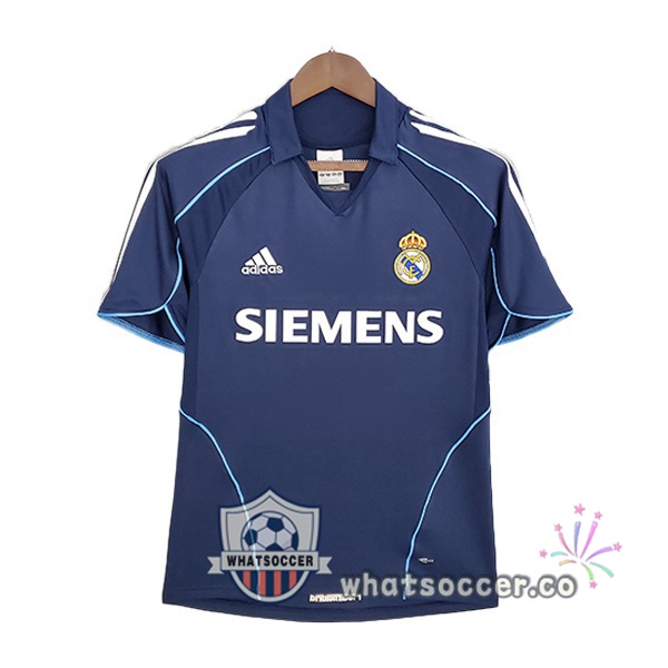 2005-2006 Real Madrid Retro Away Jerseys Blue