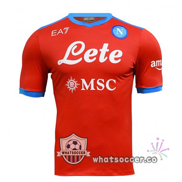 SSC Napoli Four Soccer Jerseysth Red 2021-2022