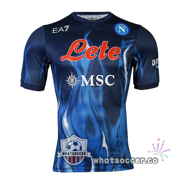 SSC Napoli Third Soccer Jerseys Blue 2021-2022
