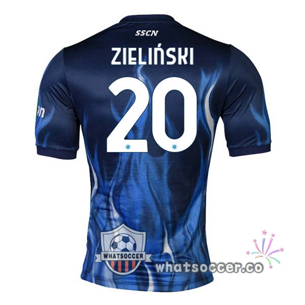 SSC Napoli (Zieliński 20) Third Soccer Jerseys Blue 2021-2022