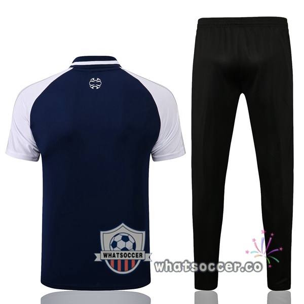 Training Polo Real Madrid + Pants Blue Royal 2021-2022