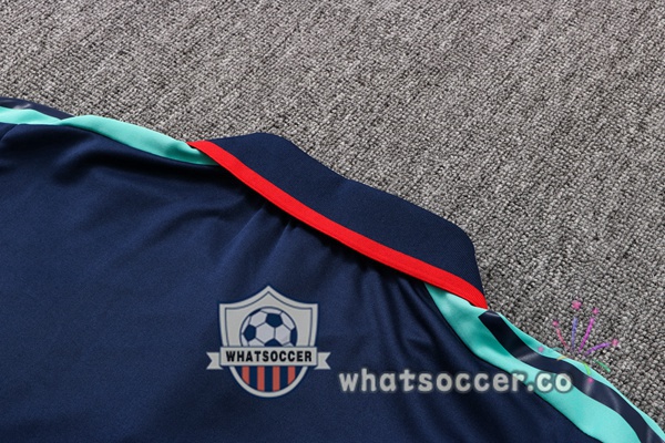 Training Polo Arsenal + Pants Blue Royal 2021-2022