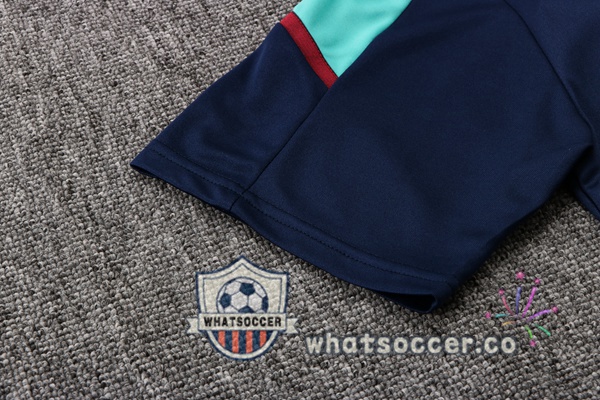 Training Polo Arsenal + Pants Blue Royal 2021-2022