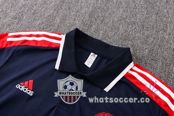 Training Polo Bayern Munich + Pants Blue Royal 2021-2022