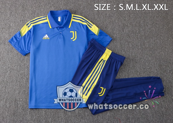 Training Polo Juventus + Pants Blue 2021-2022