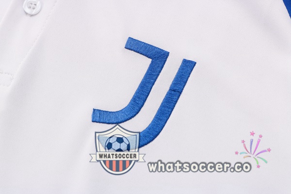 Training Polo Juventus + Pants White Blue 2021-2022