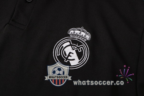 Training Polo Real Madrid + Pants Black Green 2021-2022
