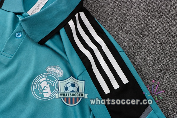 Training Polo Real Madrid + Pants Green Black 2021-2022