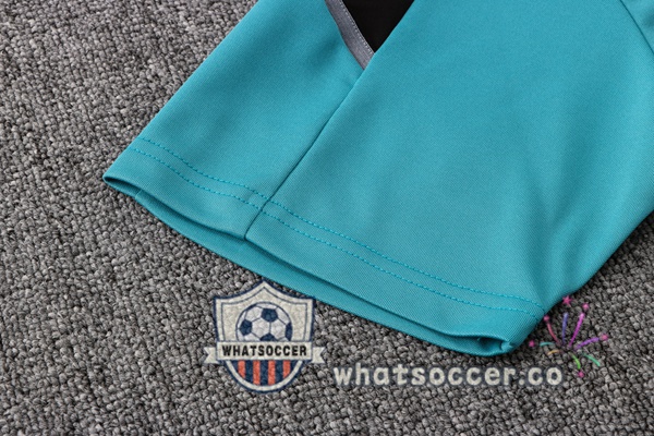 Training Polo Real Madrid + Pants Green Black 2021-2022