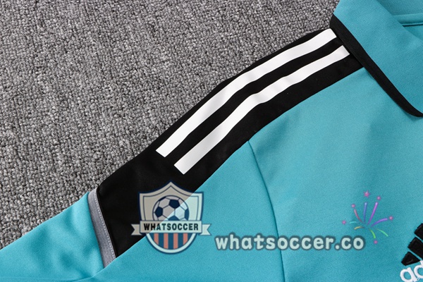 Training Polo Real Madrid + Pants Green Black 2021-2022