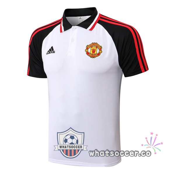 Training Polo Manchester United White Black 2021-2022