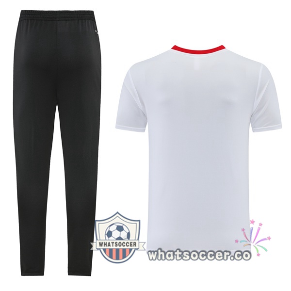 Manchester United Training T-Shirts + Pants White 2022-2023