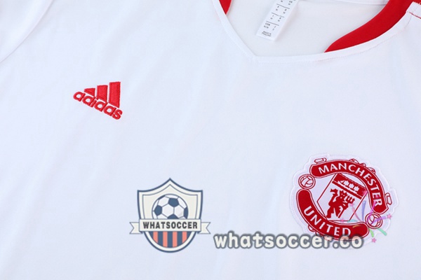 Manchester United Training T-Shirts + Pants White 2022-2023