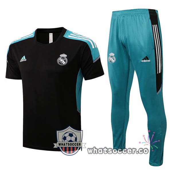 Real Madrid Training T-Shirts + Pants Black 2022-2023