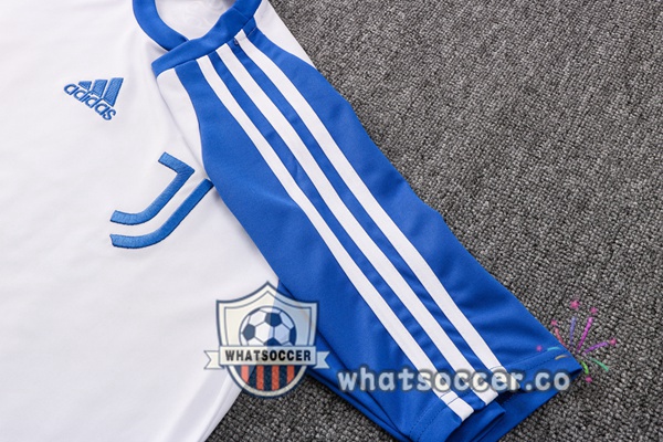 Juventus Training T-Shirts + Pants White Blue 2022-2023
