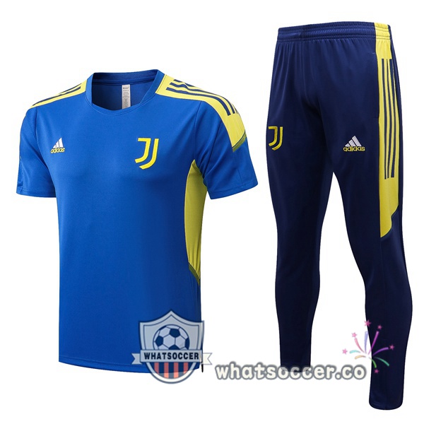 Juventus Training T-Shirts + Pants Blue 2022-2023