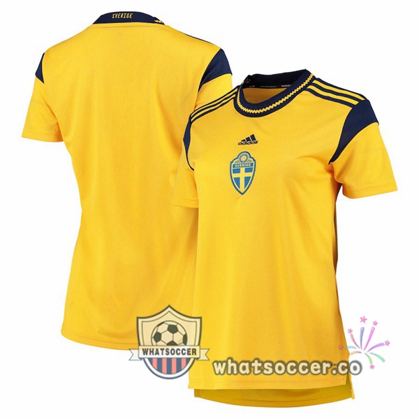 Sweden Women Home Soccer Jerseys Yellow UEFA Women's Euro 2022