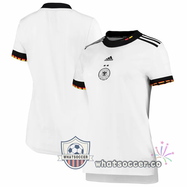 Germany Women Home Soccer Jerseys White UEFA Women's Euro 2022