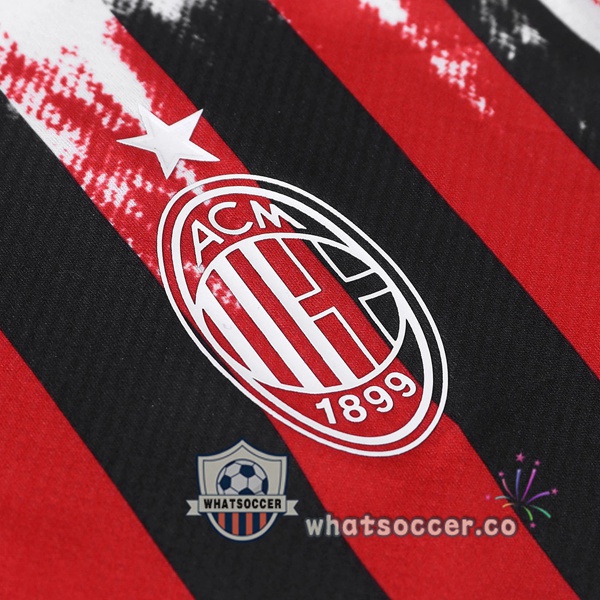 AC Milan Fourth Soccer Jerseys Red White 2021-2022
