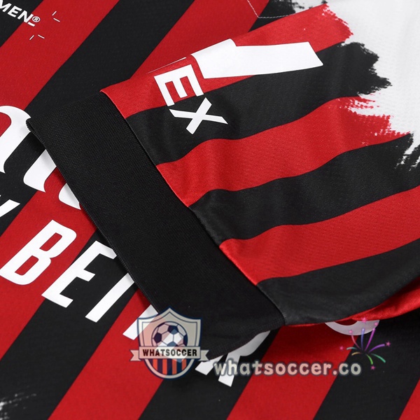 AC Milan Fourth Soccer Jerseys Red White 2021-2022