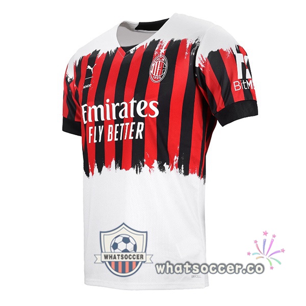 AC Milan Fourth Soccer Jerseys Red White 2021-2022