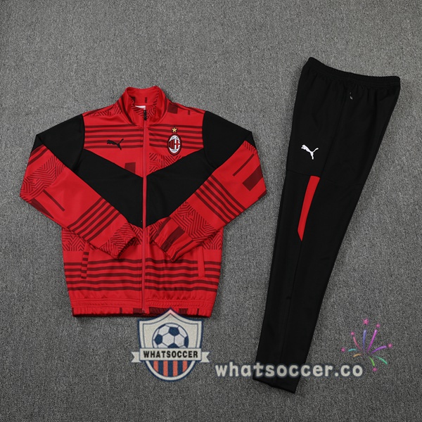 AC Milan Red Black Jacket 2022-2023