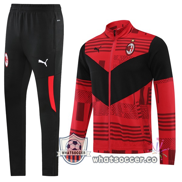 AC Milan Red Black Jacket 2022-2023