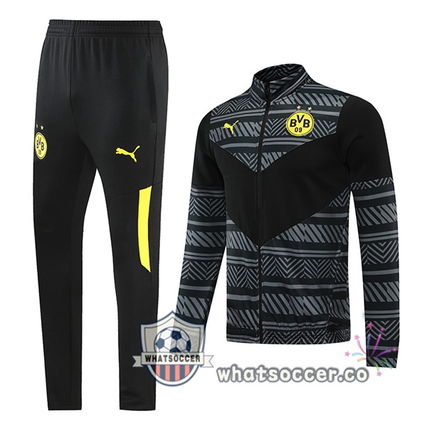 Dortmund BVB Black Gray Jacket 2022-2023