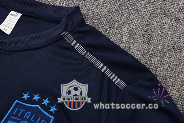 Italy Training T-Shirts + Pants Blue Royal 2022-2023