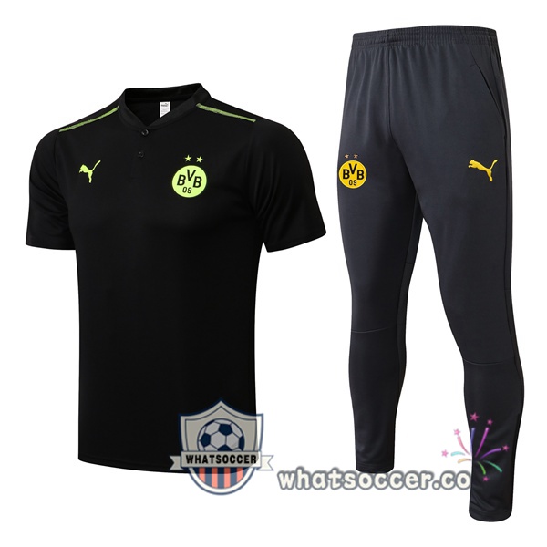 Dortmund BVB Training T-Shirts + Pants Black 2022-2023