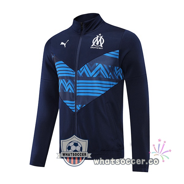 Marseille OM Soccer Jacket Blue 2022-2023