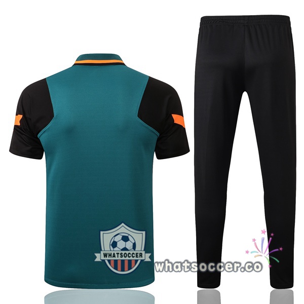 Training Polo FC Liverpool + Pants Green Black 2021-2022