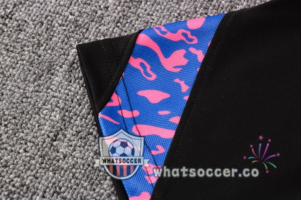 Training Polo FC Barcelona + Pants Black 2021-2022