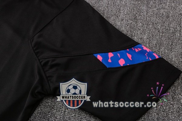 Training Polo FC Barcelona + Pants Black 2021-2022