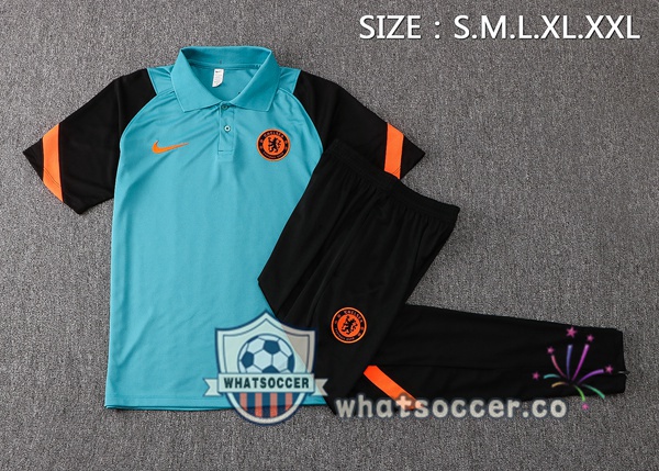 Training Polo FC Chelsea + Pants Green 2021-2022