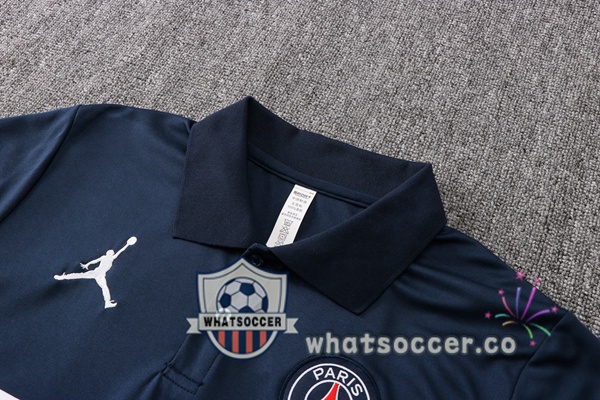 Training Polo JORDAN Paris PSG + Pants Blue Royal 2021-2022